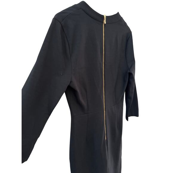 Kate‎ Spade Darlene Stretchy Sheath Midi Dress Black Size 10 - Picture 8 of 11